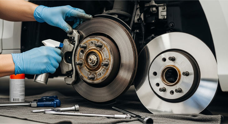 تعویض دیسک ترمز