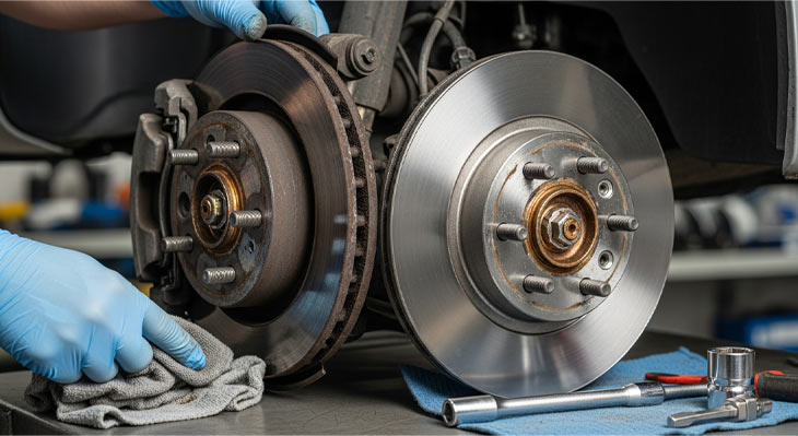 تعویض دیسک ترمز